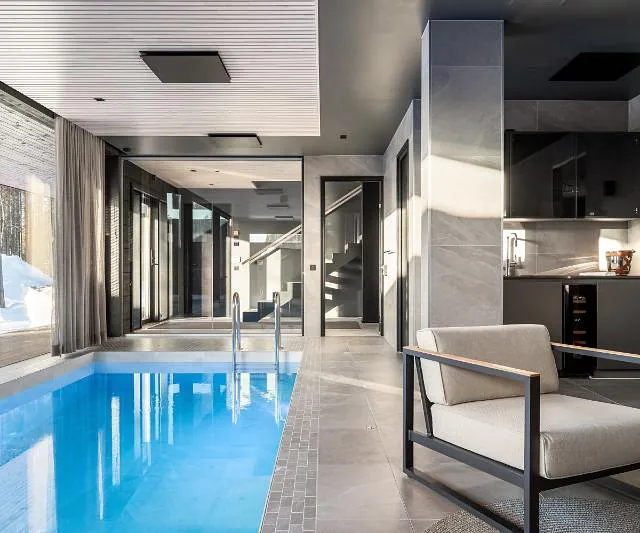 Indoor swimming pool area