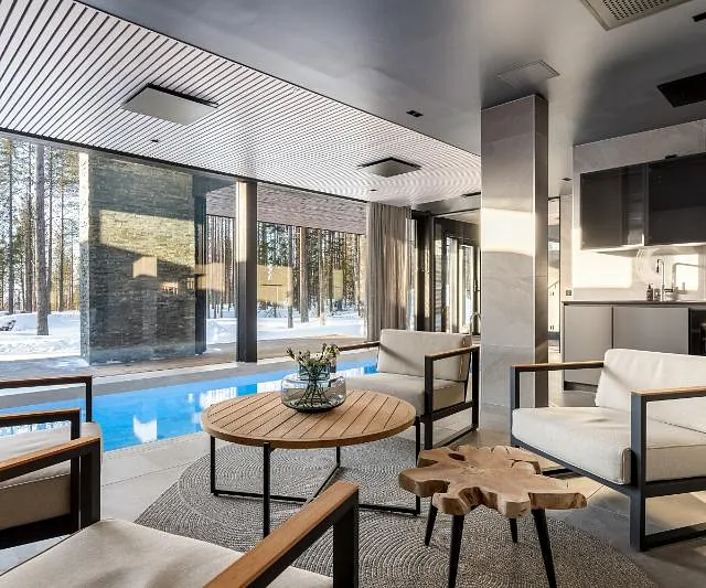 Modern interior with pool